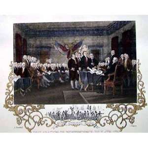  Declaration of Independence (Lg) by John Trumbull. Size 16 