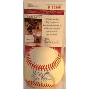  Autographed Joe Morgan Ball   Jim Palmer ONL WHITE JSA 