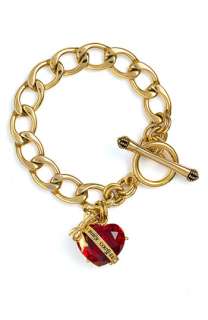Juicy Couture Crystal Clear Couture Heart Starter Bracelet 
