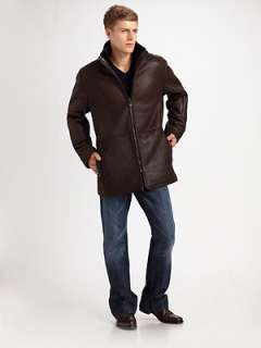 Andrew Marc   Mountain Crest Leather Jacket    