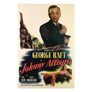  Johnny Allegro, George Raft, Nina Foch, 1949 Photographic 