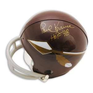 Paul Krause Autographed/Hand Signed Washington Redskins Throwback Mini 