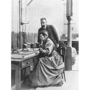  Chemists Pierre Curie and Wife Marie Curie in Their 