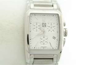 Mens ESQ by Movado Stainless Chronograph Date Watch  