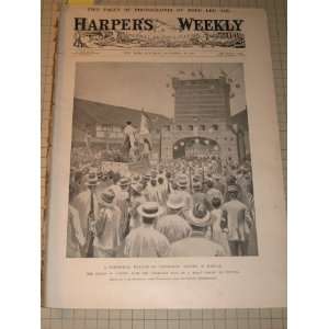 1898 Harpers Weekly Photographs of Pope Leo XIII   Theodor Herzl 