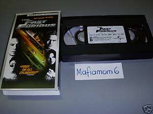 The Fast And The Furious VHS Special Edition OOP HTF CC 096896015631 