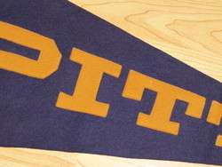 1930s PITT University Pittsburgh FELT LEATHER PENNANT  