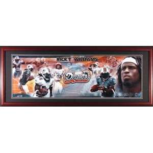 Ricky Williams Miami Dolphins Framed Unsigned Panoramic Photograph