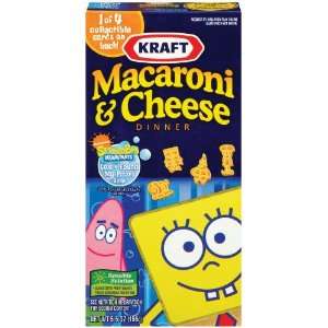Kraft Macaroni & Cheese Dinner, SpongeBob, 5.5 oz (Pack of 12)