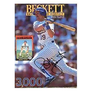 Robin Yount Autographed / Signed Septemeber 1992 Beckett Baseball 