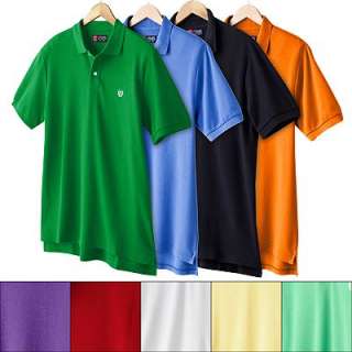 Chaps Solid Pique Polo