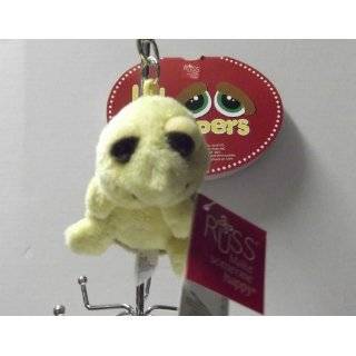 Russ Plush   Lil Peepers   YELLOW TURTLE (Backpack Clip   3 inch)