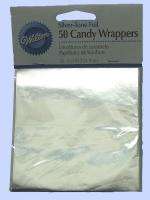 Wilton Silver Foil Candy & Lollipop Wrappers 50 / pkg  