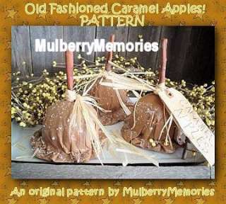 PATTERN Old Fashioned Caramel Apples Candy Fake Food  