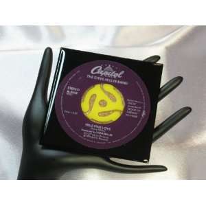Steve Miller Band 45 rpm Record Drink Coaster   True Fine Love