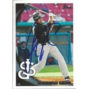  Thomas Neal Signed 2010 Topps Pro Debut Card Giants 
