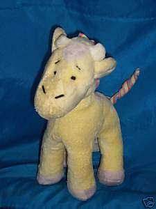 Baby Ganz Giraffe Plush Rattle Stuffed Animal Lovey Toy  