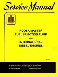International Roosa Master Fuel Ing Pump Service Manual  