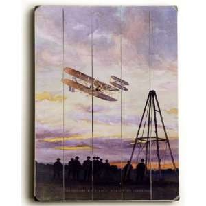  Wood Sign  Wilbur Wright Aviation Biplane