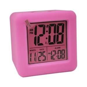  Pink Cubed LCD Digital Alarm Clock