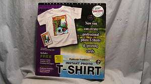  Franklins Instant Photo T Shirt & Matching Greeting Cards Software