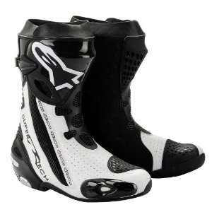 Supertech Boots Black/White EURO Size 43 Alpinestars SPA 2220012 122 