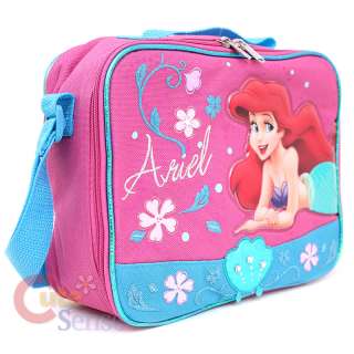 Disney Princess Mermaid Ariel Shcool Roller Backpack Lunch Bag 6
