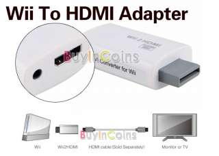   HDMI High HD TV Output Upscaling 1080P 720P + 3.5mm Converter Adapter