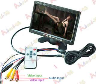 Inch TFT LCD Car Rearview Color Monitor DVD 2CH Video  