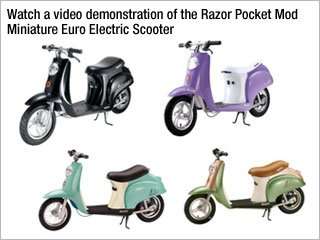 Razor Pocket Mod Miniature Euro Electric Scooter:  Sports 