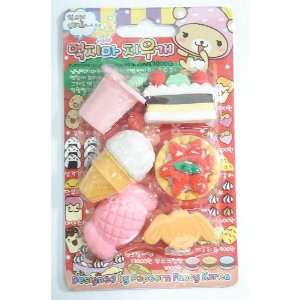  Japanese Style Cute Fun Junk Food Erasers 