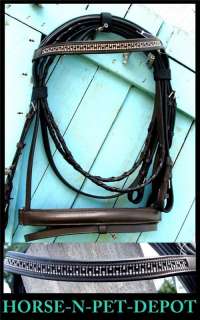 Great english bridle headstall WITH REINS for horse lovers