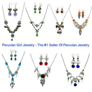 SETS PERUVIAN JEWELRY 40 NECKLACES EARRINGS WHOLESALE  