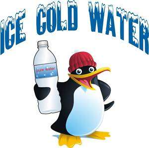 Ice Cold Water Beverage Concession Vinyl Sign Decal 14  