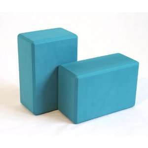  4 Teal Foam Yoga Blocks (Set of Two Blocks) Sports 