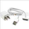 AC Wall Charger Adapter+USB Data Sync Cable for iPod Touch iPhone 3G 