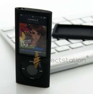 Black Silicone Skin Case Cover iPod Nano 5th Generation  