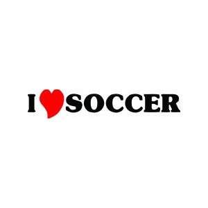  I love soccer   Removeable Wall Decal   selected color 
