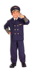 AIRLINE PILOT airplane captain boys kids halloween costume S  