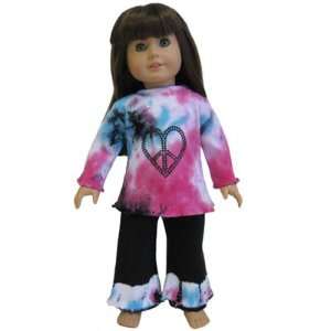  New Tie Dye Outfit fits AMERICAN GIRL DOLL clothing Toys & Games
