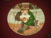 Valentine Day Knowles collector plate / Bradex number  