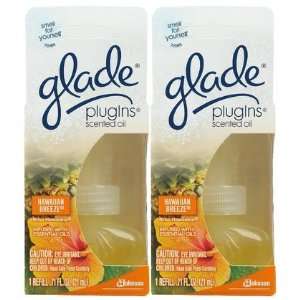 Glade Plugins Scented Oil Refill, Hawaiian Aloha,  2 ct (Quantity of 4 