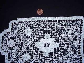 Antique Bobbin Pillow lace floral design  