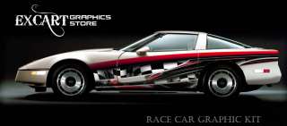 RACE CAR GRAPHICS Partial Vinyl Wrap IMCA Late Model FX  