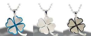   designs jewelry stainless steel necklace Lucky leaf Fashion pendants