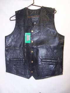 MEN/WOMEN Leather Motorcycle Jacket & Vest 2XL  