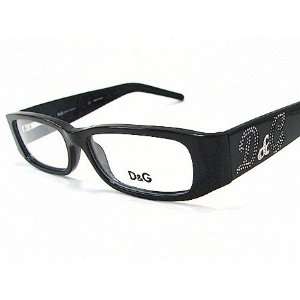 DOLCE & GABBANA 1139 B 1139B D&G 714 Black Optical Eyeglasses Frame 