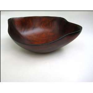   Wooden Salad Bowl   Karen Style   Beautifully Handcrafted in Haiti