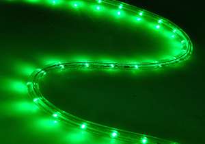 50 Green LED Rope Light 2 Wire Round Outdoor Lightin  