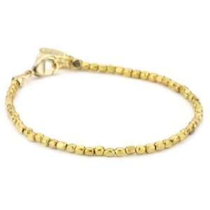  Ettika Tiny Gold Colored Bead Strand Bracelet Jewelry